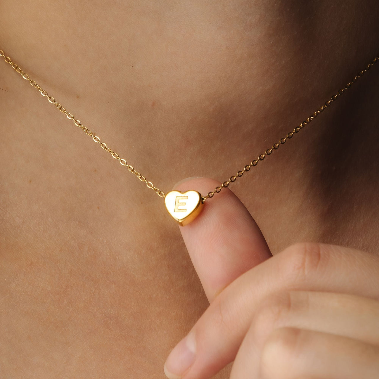 Gold Necklace for a woman - Love Initial Necklace - Woman Necklace - Letter Necklace Necklace Brother & Sisters