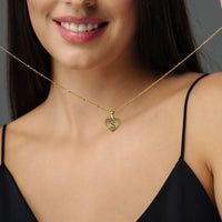 Thumbnail for Gold Necklace for a Woman - Sentimental Initial Necklace - Woman Necklace - Letter Necklace - Heart Necklace Necklace Brother & Sisters
