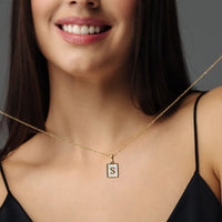 Thumbnail for Gold Necklace for a woman - Simple Initial Necklace - Woman Necklace - Letter Necklace Necklace Brother & Sisters