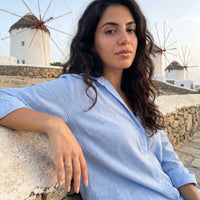 Thumbnail for Adjustable ring — worn on a getaway, gold | SKU: lezigzag