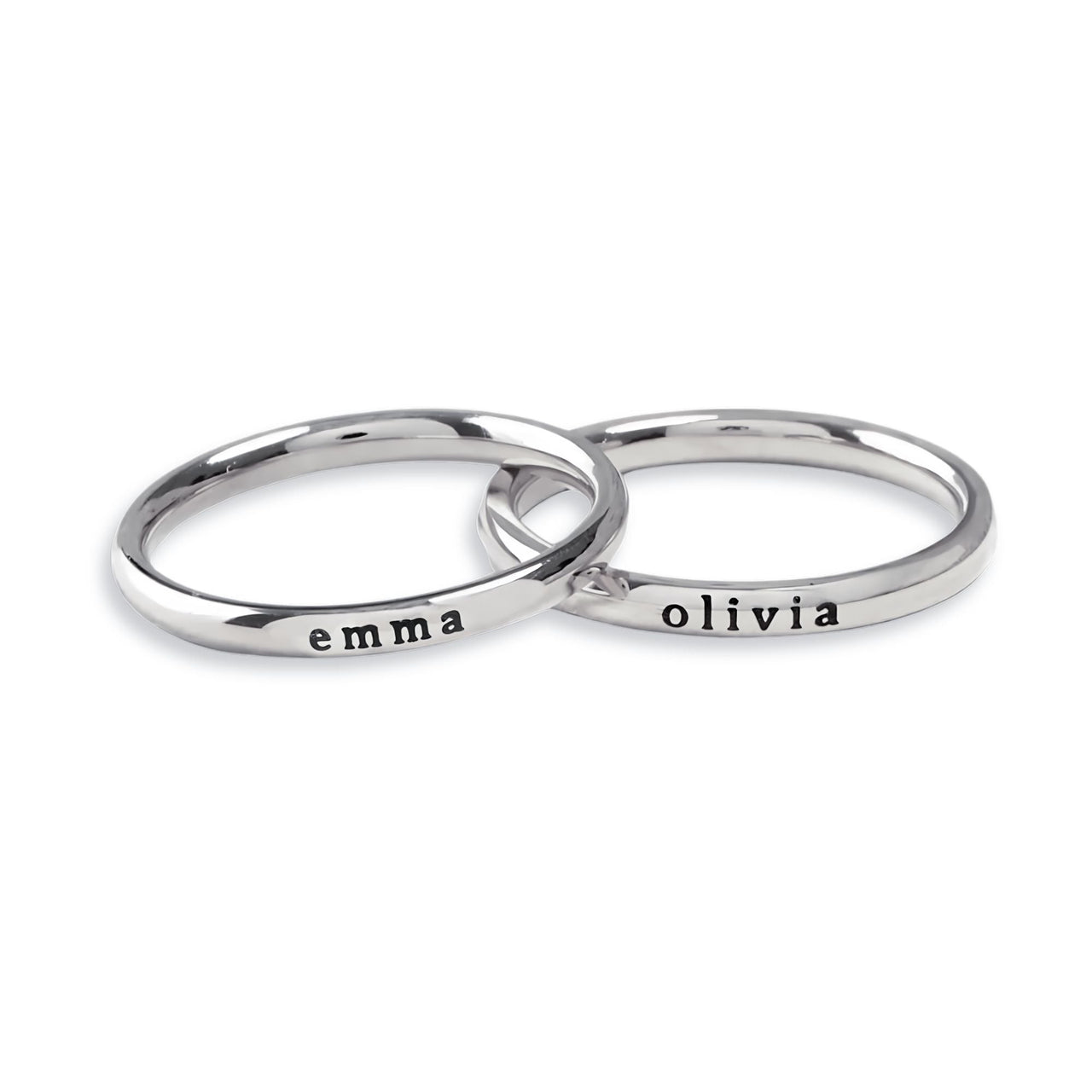 Stainless Steel Ring - Woman Ring - Custom Name Ring – Engraved Ring - Custom Ring Ring Brother & Sisters