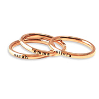Thumbnail for Stainless Steel Ring - Woman Ring - Custom Name Ring – Engraved Ring - Custom Ring Ring Brother & Sisters