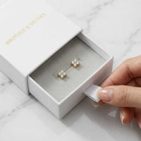 Thumbnail for Crystal Flower Stud Earrings