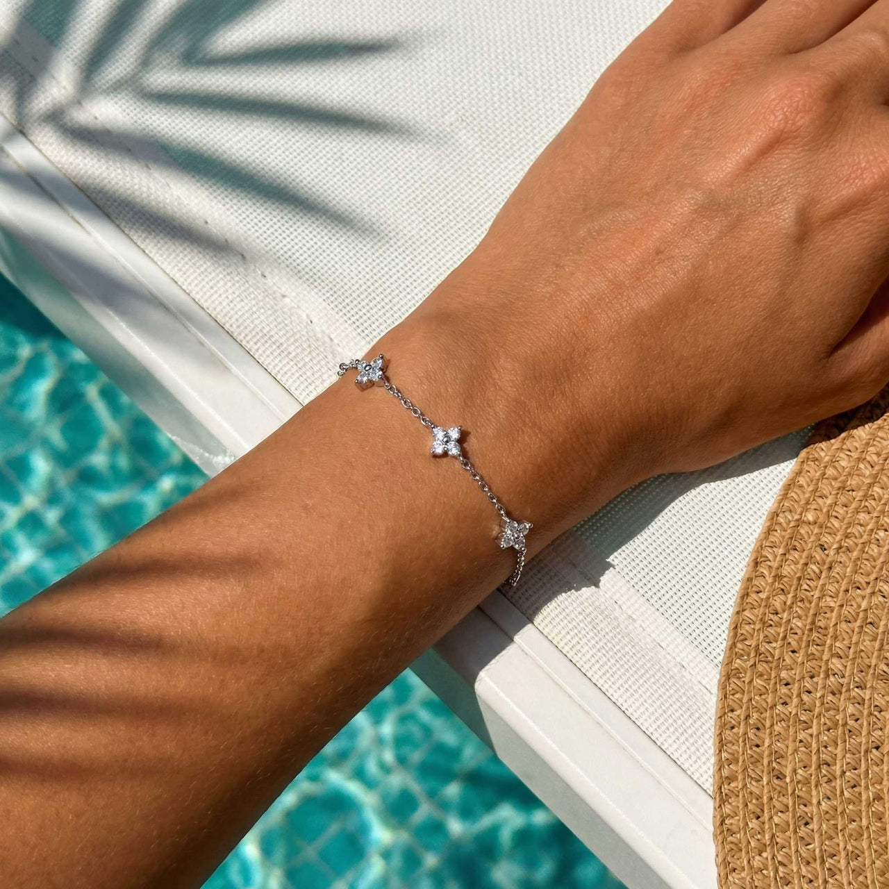 Crystal Flower Bracelet