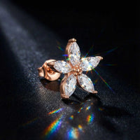 Thumbnail for Austrian Crystals Flowers Earrings