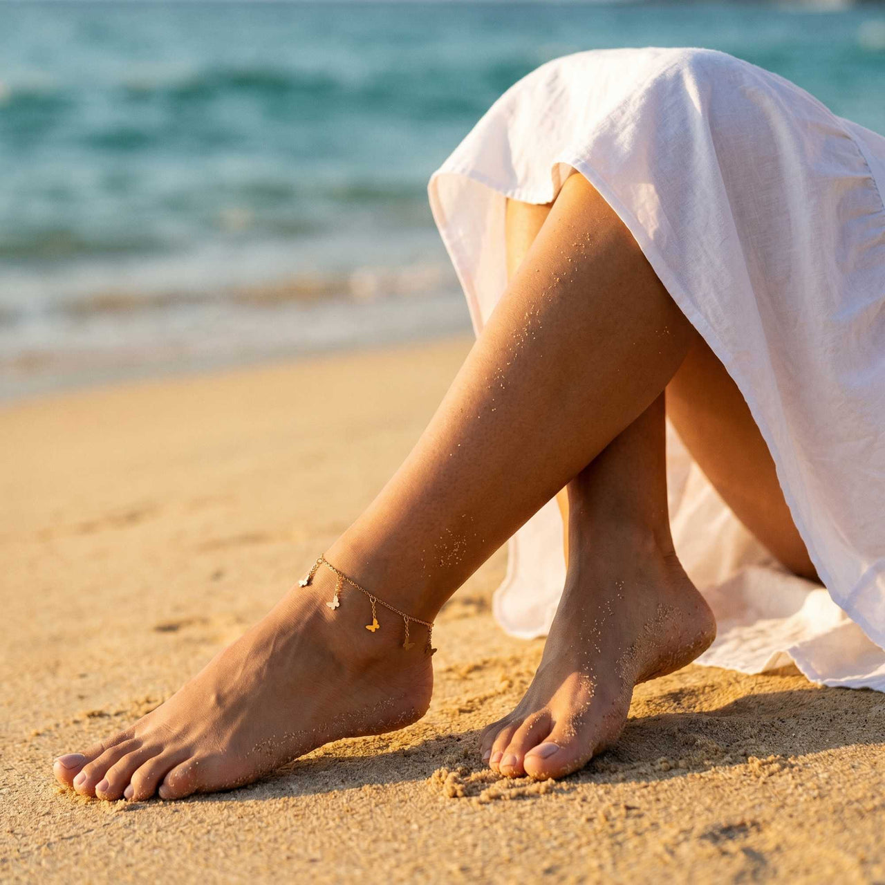 Siena Butterfly Anklet