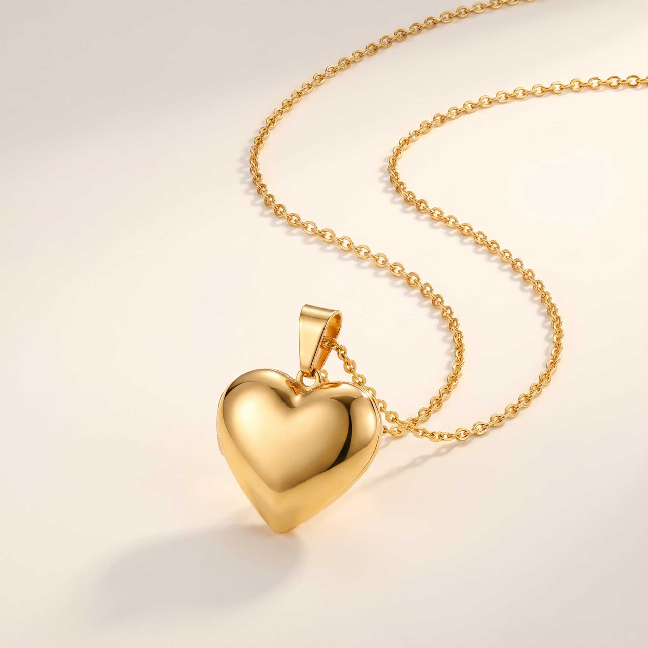 Heart Photo Locket Necklace