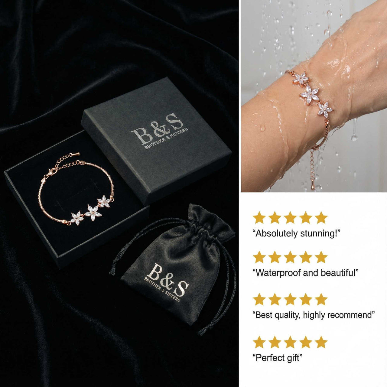 Crystal Flower Bracelet