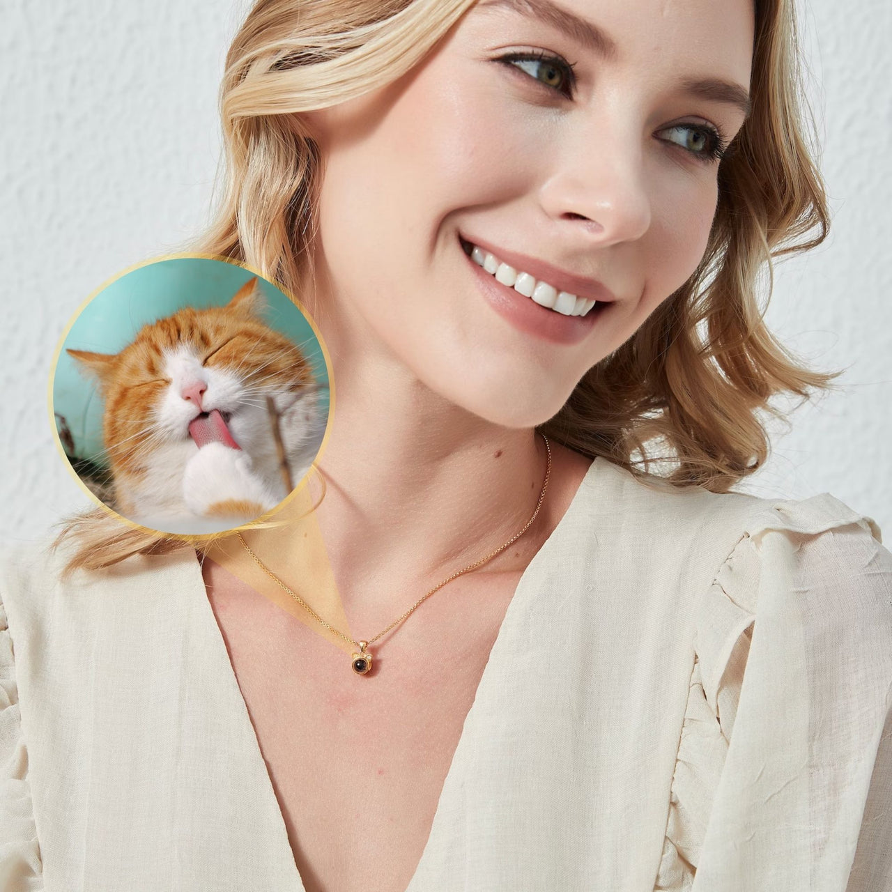 Cat Photo Necklace