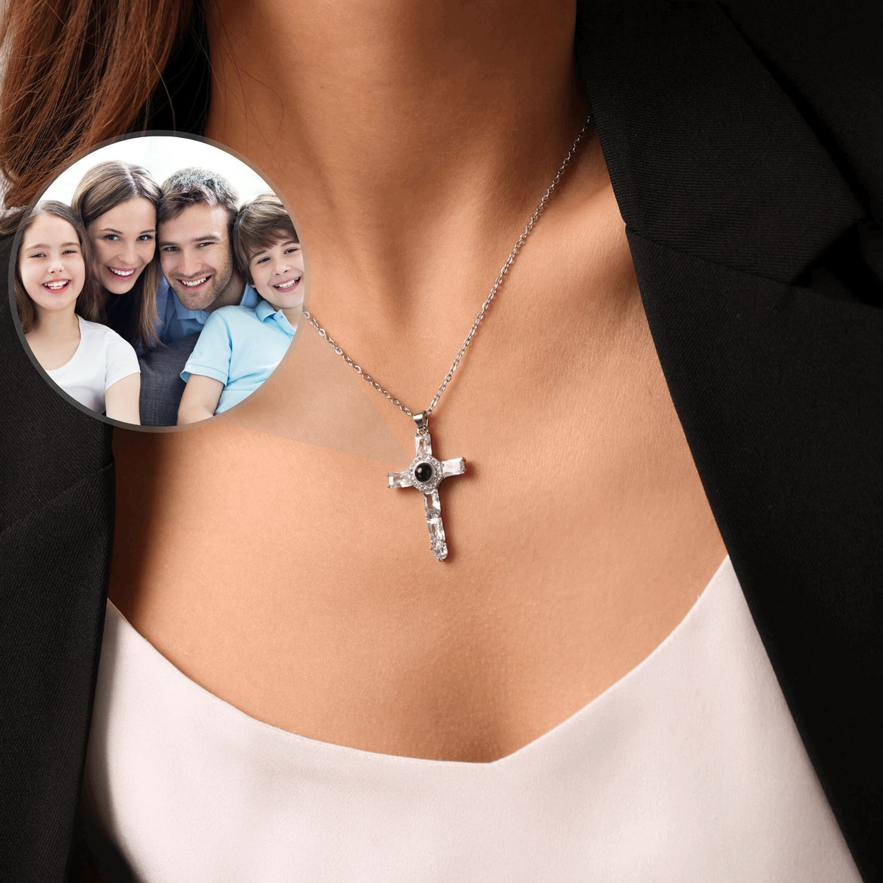 Collier Photo Croix