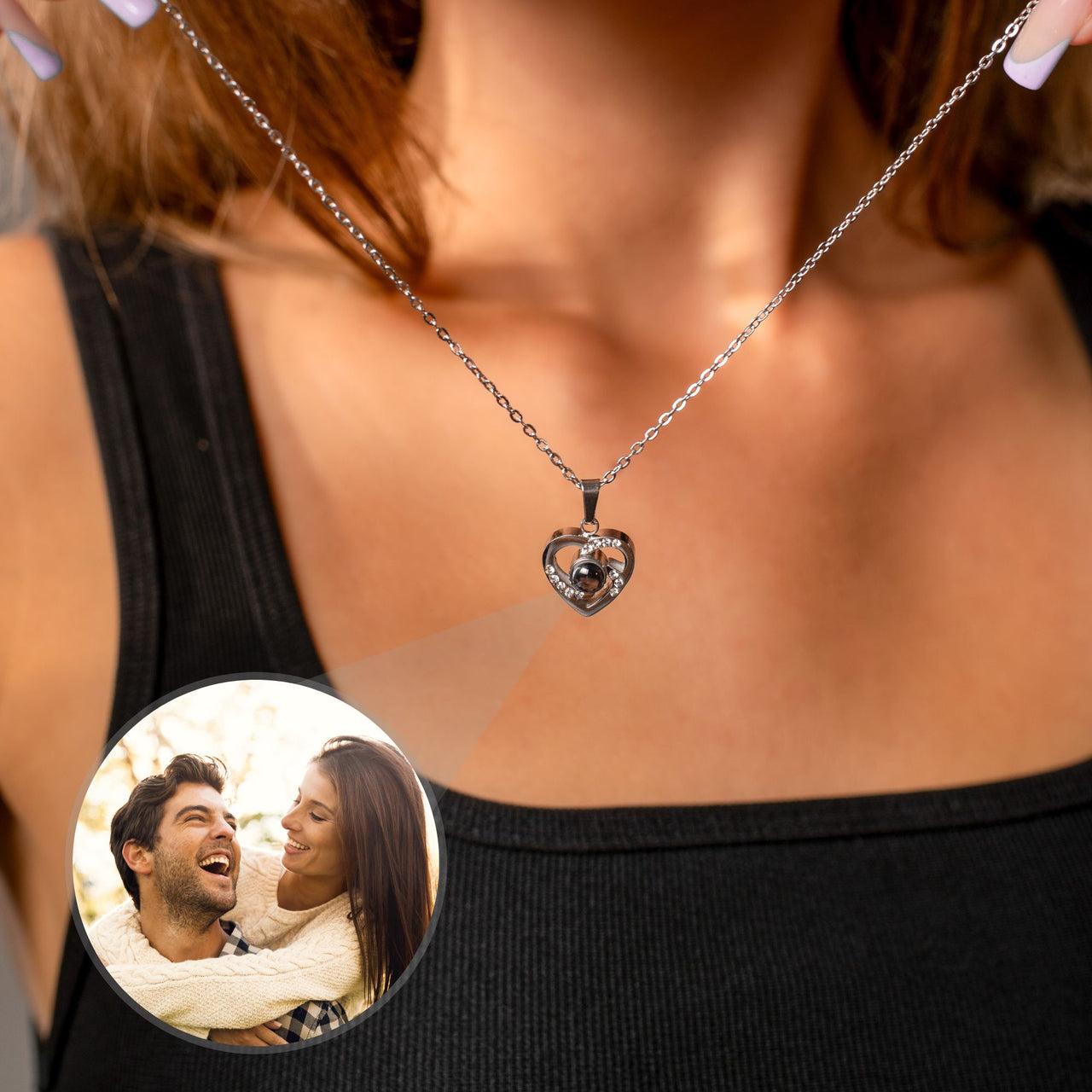 Love Photo Necklace