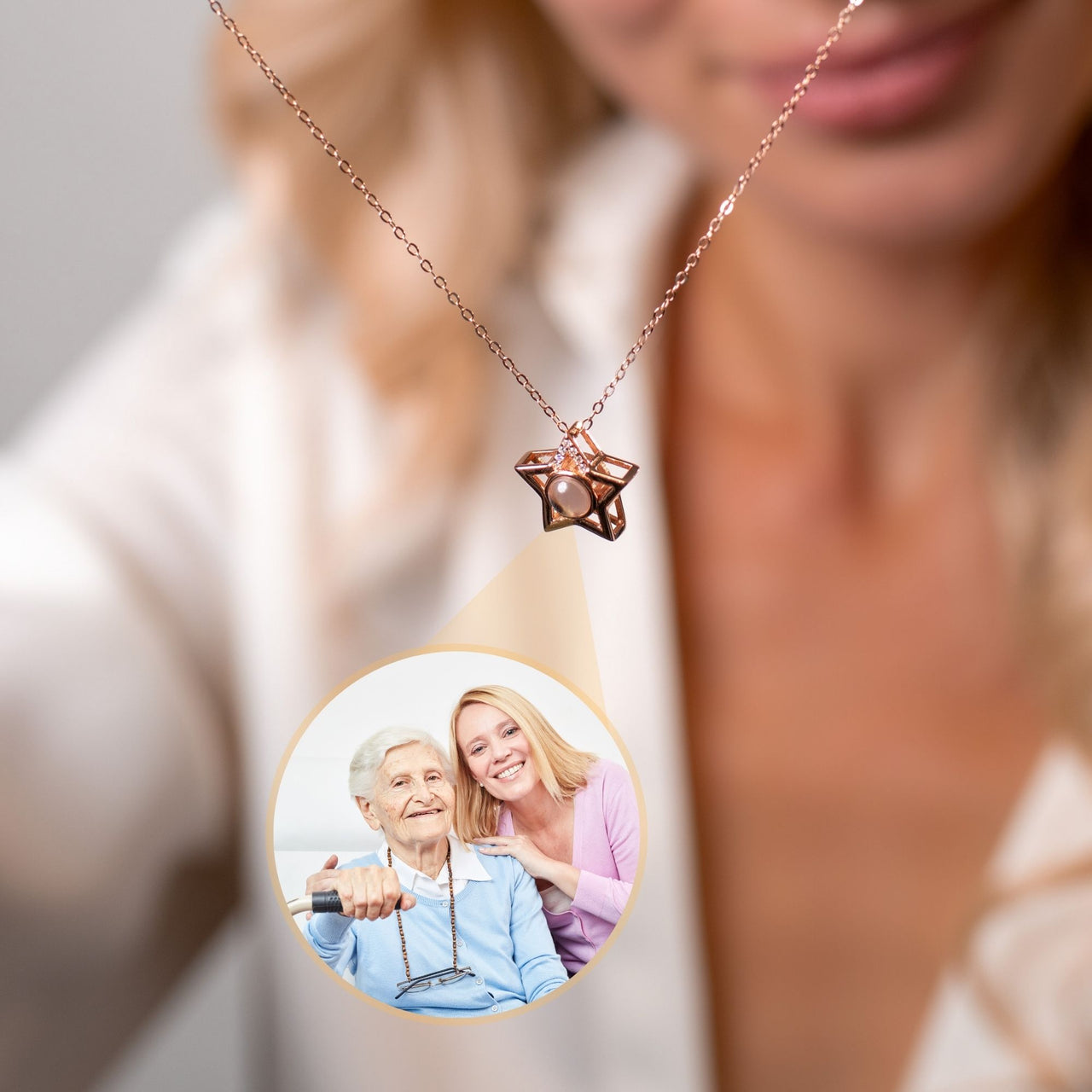 Star Photo Necklace