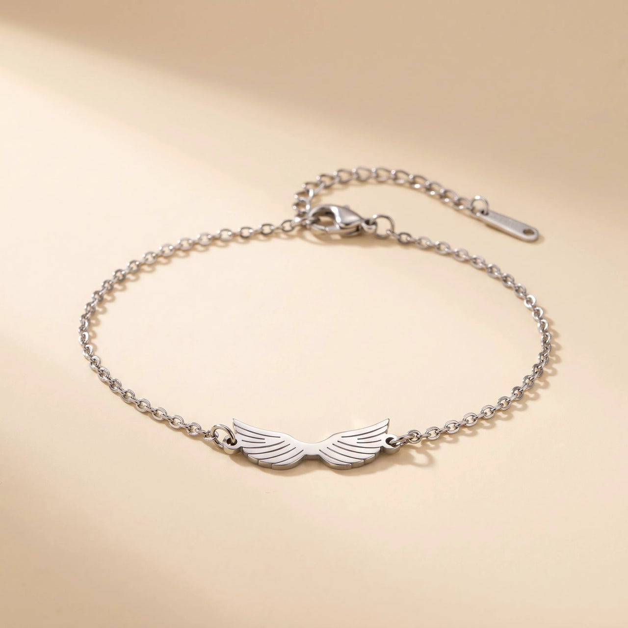 Angel Wings Bracelet, silver | SKU: 42006-silver