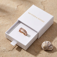 Thumbnail for Engagement Ring with Crystals in rose gold in its Brother & Sisters gift box | SKU: 25535390-5-rose-gold