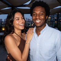 Thumbnail for String bracelet — worn by a couple, rose gold | SKU: lamenthe-rg