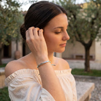 Thumbnail for Rope bracelet — worn, everyday gesture, silver | SKU: lamenthe-wg
