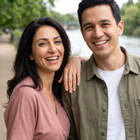 Thumbnail for Heart rings for women — worn by a couple, gold | SKU: lecoeur