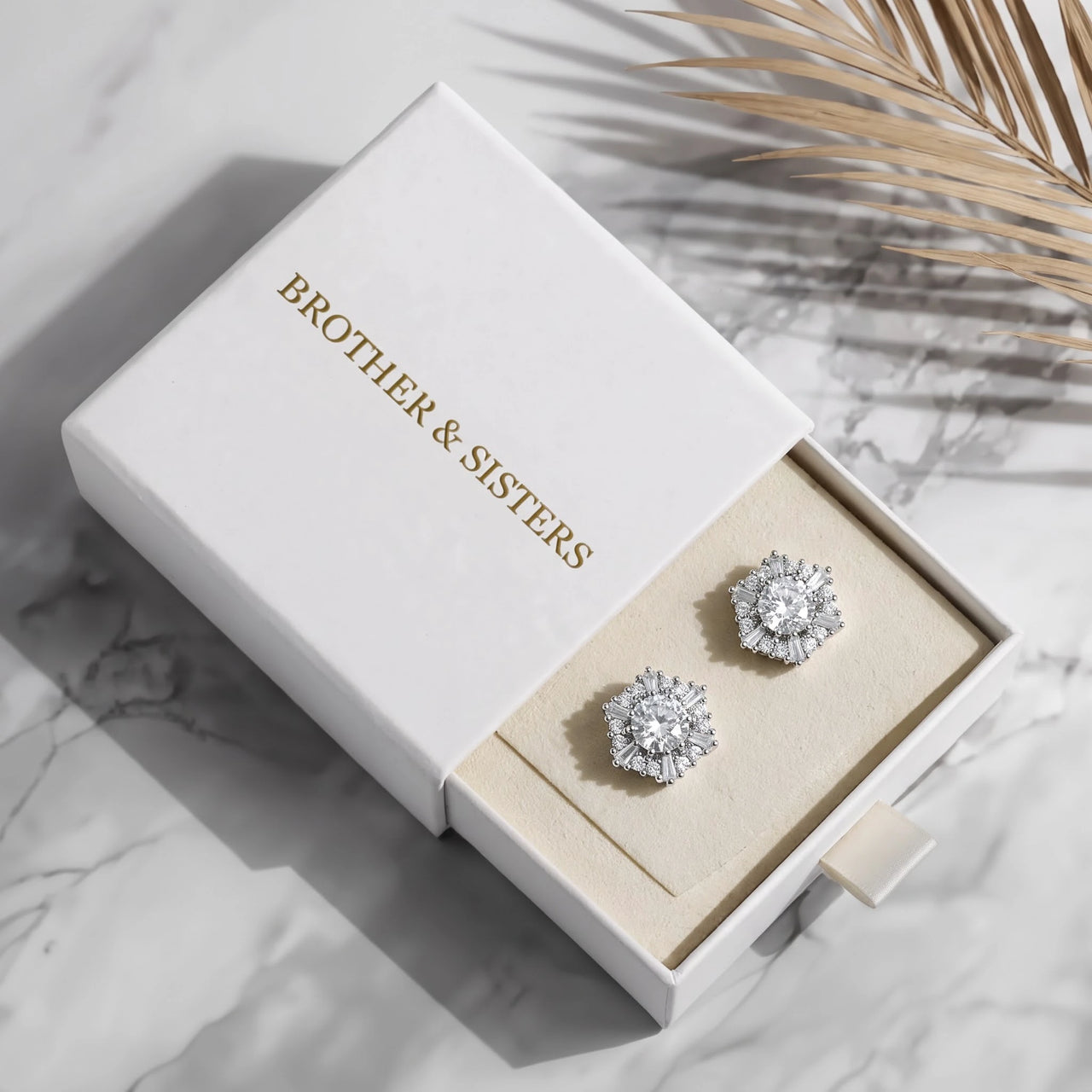 Starburst earrings — in the gift box, silver | SKU: 30876249