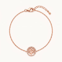 Thumbnail for Tree of life bracelet — product photo on a white background, rose gold | SKU: 18963309-rose-gold